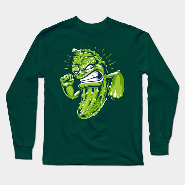 Power Gherkin Man Long Sleeve T-Shirt by Starquake